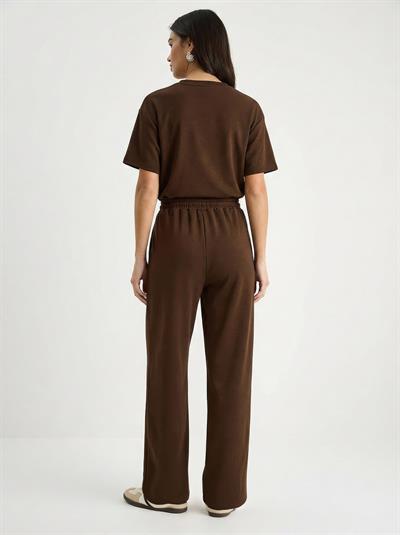 Kadın Rahat Esnek Modal Alt-Üst Takım 6126 60283949 - Kahverengi