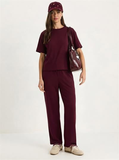 Kadın Rahat Esnek Modal Alt-Üst Takım 6126 60283949 - Mürdüm