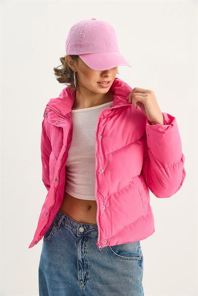 Kadın Regular Kalıp Su İtici Şişme Mont 3800 60283687 - Pembe