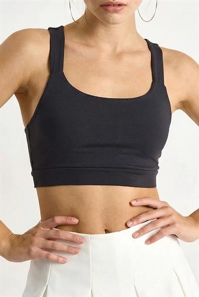 Kadın Sporcu Crop Atlet 60251252 - Füme