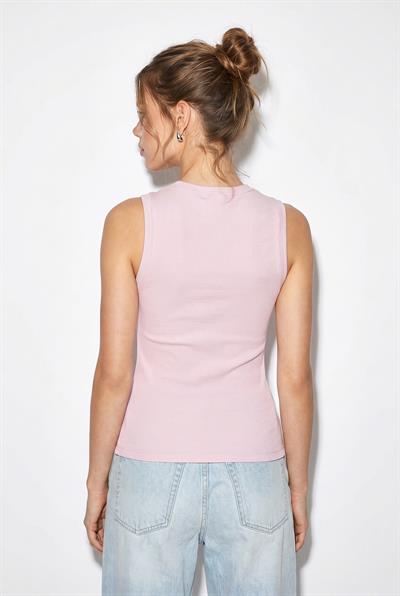 Kadın Taş İşlemeli Bisiklet Yaka Kalın Askılı Fitilli Bluz ÖA261006 60286171 - Pudra