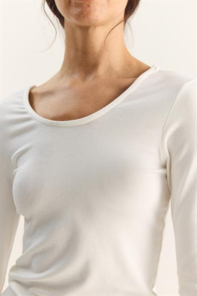 Kadın Ultra Soft U Yaka Bluz 122 60283831 - Beyaz