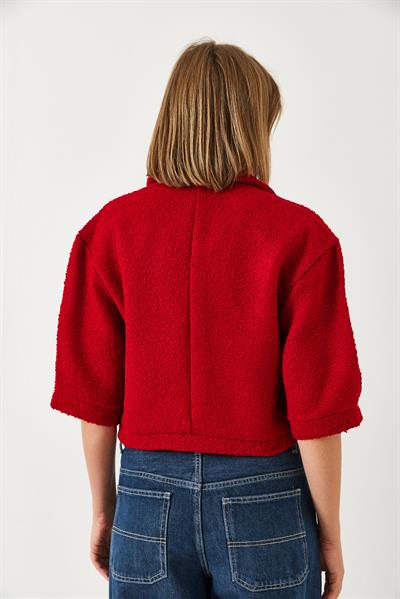 Kısa Kollu Ceket MBMS022 60501022 - Kırmızı