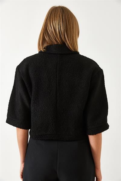 Kısa Kollu Ceket MBMS022 60501022 - Siyah