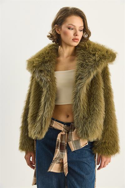 Kürklü Araboy Mont 2429 60351214 - Haki