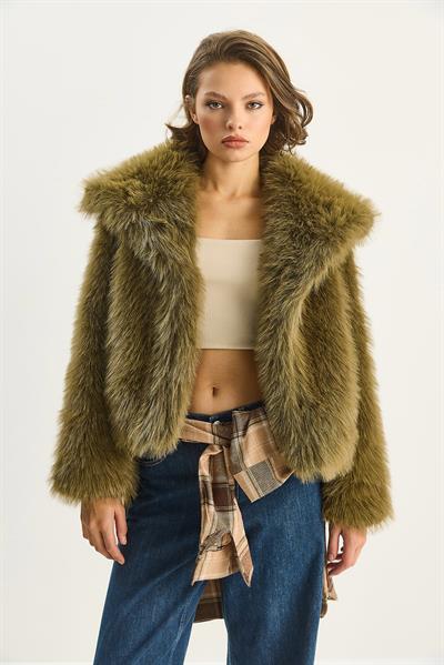 Kürklü Araboy Mont 2429 60351214 - Haki