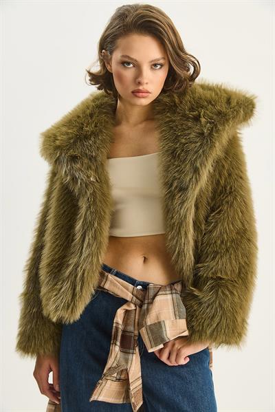 Kürklü Araboy Mont 2429 60351214 - Haki