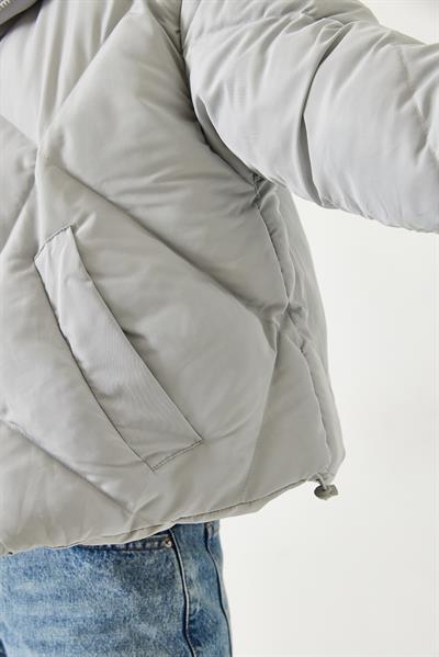Kadın Oversize Şişme Mont 10191065 - Gri