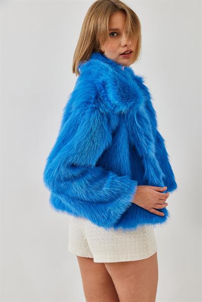 Yakalı Suni Kürklü Astarlı Mont 38120 60251969 - Saks