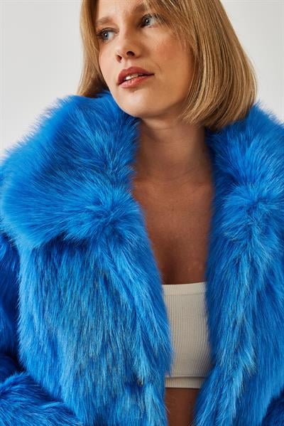 Yakalı Suni Kürklü Astarlı Mont 38120 60251969 - Saks