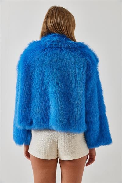 Yakalı Suni Kürklü Astarlı Mont 38120 60251969 - Saks