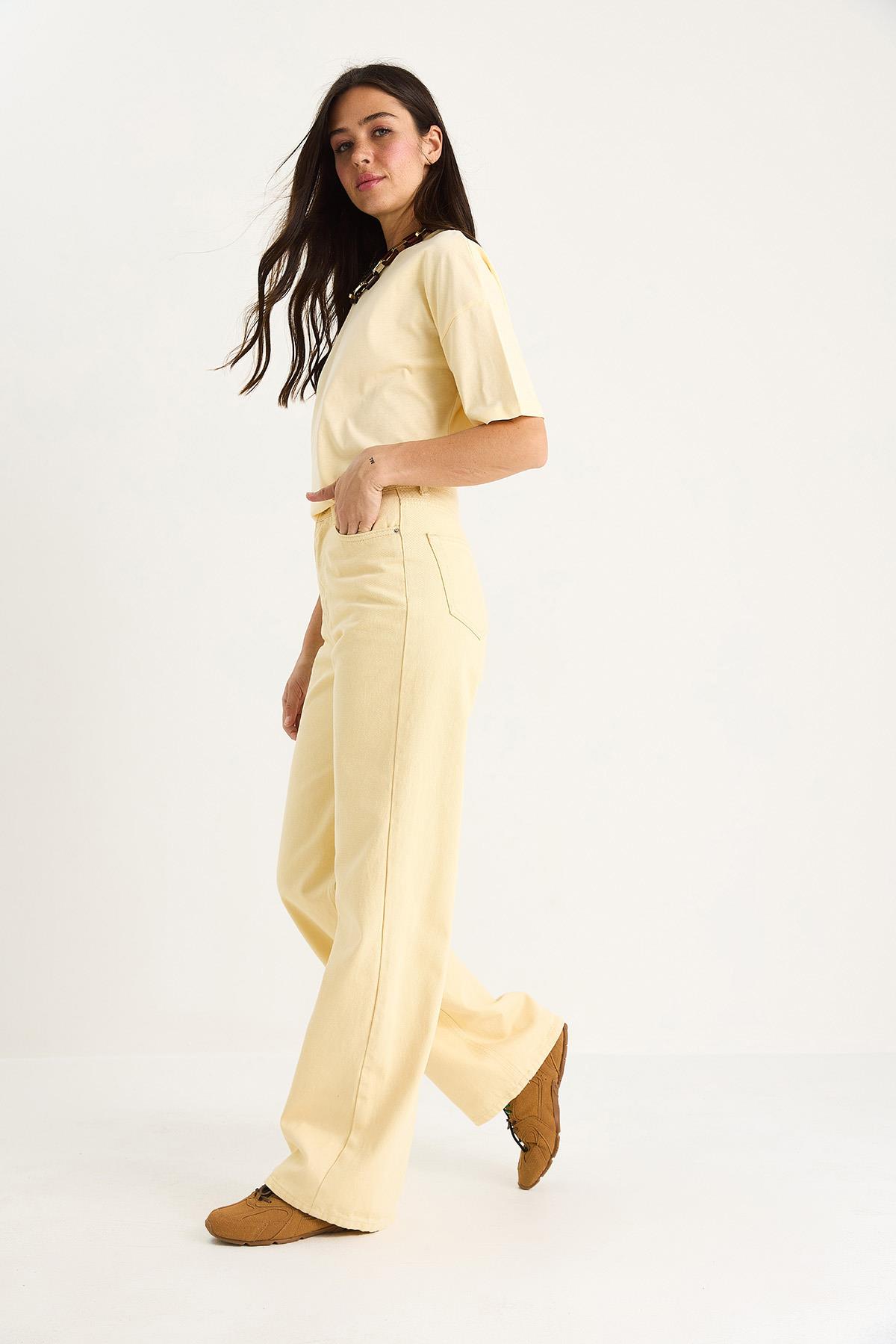 Kadın Yüksek Bel Straight Denim Pantolon 1071 60283420 - Mango · 4