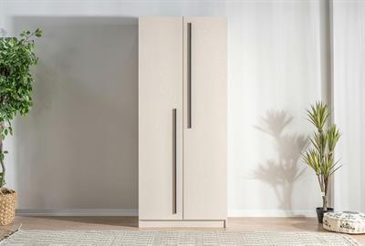 Ceramical GR2 Yatak Odası Gardrobu 2 Kapaklı - Vizon Bej