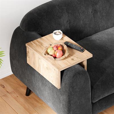Ceramical KLS Ayarlanabilir Koltuk Sehpası Yan Sehpa - Çam