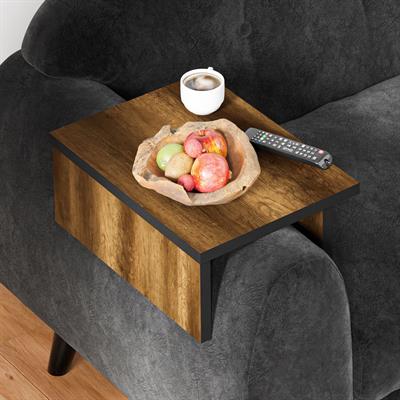 Ceramical KLS Ayarlanabilir Koltuk Sehpası Yan Sehpa - Ceviz