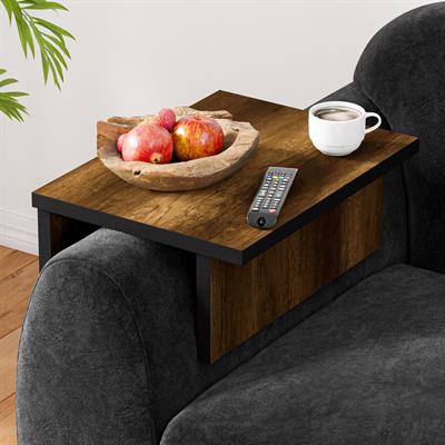 Ceramical KLS Ayarlanabilir Koltuk Sehpası Yan Sehpa - Ceviz