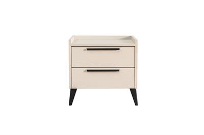 Ceramical KM1 2 Çekmeceli Komodin - Vizon Bej