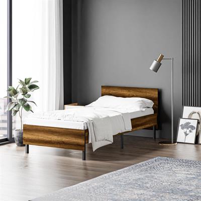 Ceramical KR1 Tek Kişilik Karyola - 90x190 - Ceviz