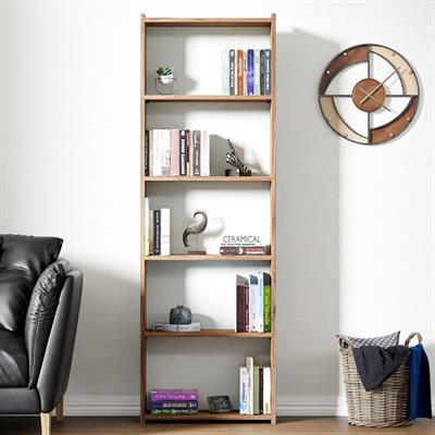 Ceramical KTS2 Modern 5 Raflı Kitaplık - 60x180cm - Çam
