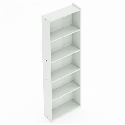 Ceramical KTS2 Modern 5 Raflı Kitaplık - 60x180cm - Beyaz