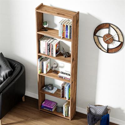 Ceramical KTS2 Modern 5 Raflı Kitaplık - 60x180cm - Çam