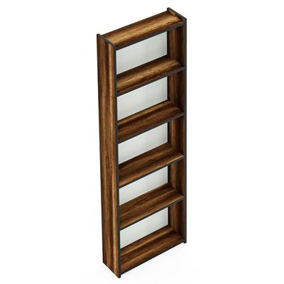 Ceramical KTS2 Modern 5 Raflı Kitaplık - 60x180cm - Ceviz