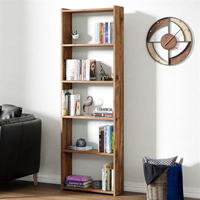 Ceramical KTS2 Modern 5 Raflı Kitaplık - 60x180cm - Çam