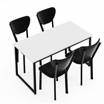 Ceramical MMT Mutfak Masa Takımı - 70x140 cm - Beyaz