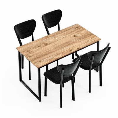 Ceramical MMT Mutfak Masa Takımı - 70x140 cm - Çam