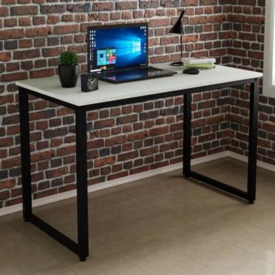 Ceramical MS1 Metal Ayaklı Çalışma Masası - 120cm - Beyaz