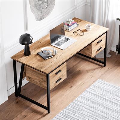 Ceramical MS2C Çalışma Masası,Ofis Masası - 4 Çekmeceli - 70x160 Cm - Çam