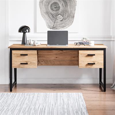 Ceramical MS2C Çalışma Masası,Ofis Masası - 4 Çekmeceli - 70x160 Cm - Çam