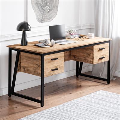 Ceramical MS2C Çalışma Masası,Ofis Masası - 4 Çekmeceli - 70x160 Cm - Çam