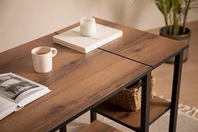 Ceramical MSR Raflı Çalışma Masası - 60x120cm - Ceviz