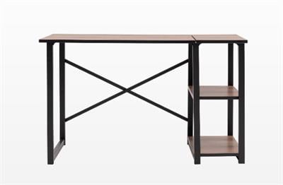 Ceramical MSR Raflı Çalışma Masası - 60x120cm - Ceviz