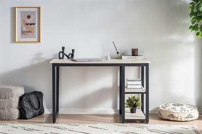 Ceramical MSR Raflı Çalışma Masası - 60x120 - Vizon Bej