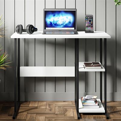 Ceramical MSR2 Metal Ayaklı Bilgisayar Çalışma Masası - Beyaz