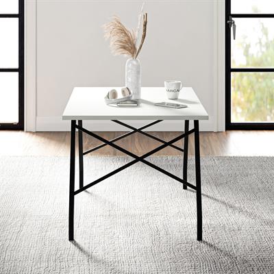 Ceramical OS2 Modern Metal Ayaklı Orta Sehpa - Beyaz