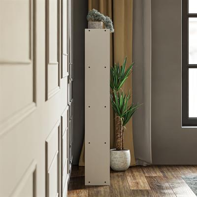 KTS3E Modern 5 Raflı Kitaplık - 54x155cm - Beyaz