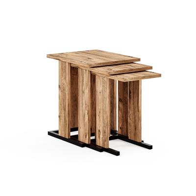 ZG5 3lü Zigon Sehpa - Çam