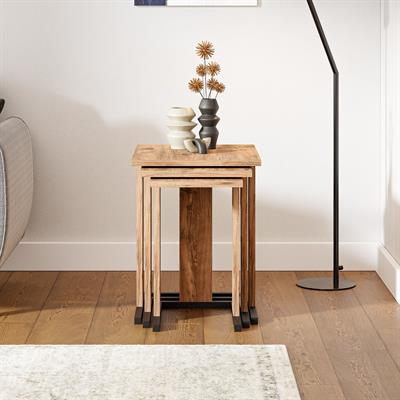 ZG5 3lü Zigon Sehpa - Çam