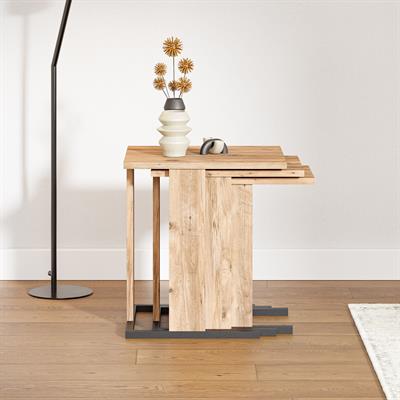 ZG5 3lü Zigon Sehpa - Çam