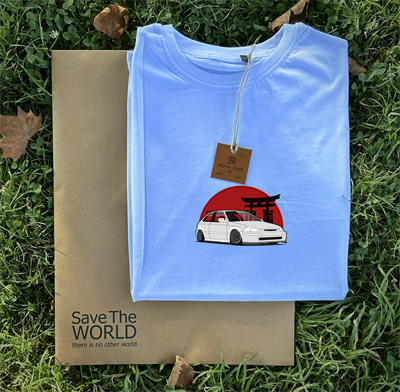 Japon Honda Civic Nakışlı T-Shirt