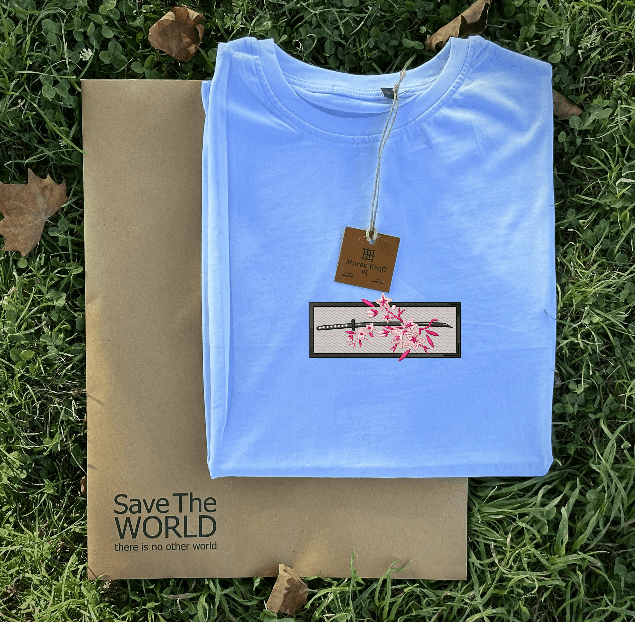 Katana Nakışlı T-shirt