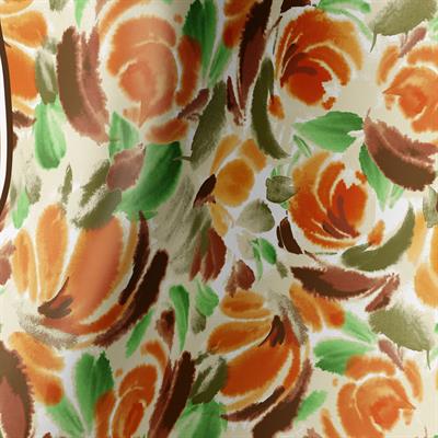 AMBER PETALS TWILL İPEK EŞARP 