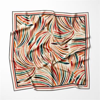 AURORA SWIRL TWILL İPEK EŞARP 
