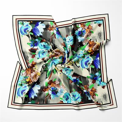 BLUE REVERIE TWILL İPEK EŞARP 