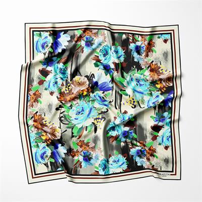 BLUE REVERIE TWILL İPEK EŞARP 