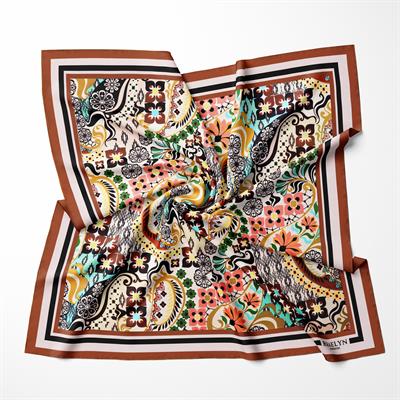 BOHEMIAN MOSAIC TWILL İPEK EŞARP 