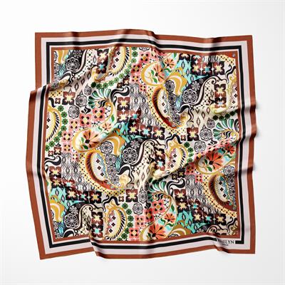 BOHEMIAN MOSAIC TWILL İPEK EŞARP 